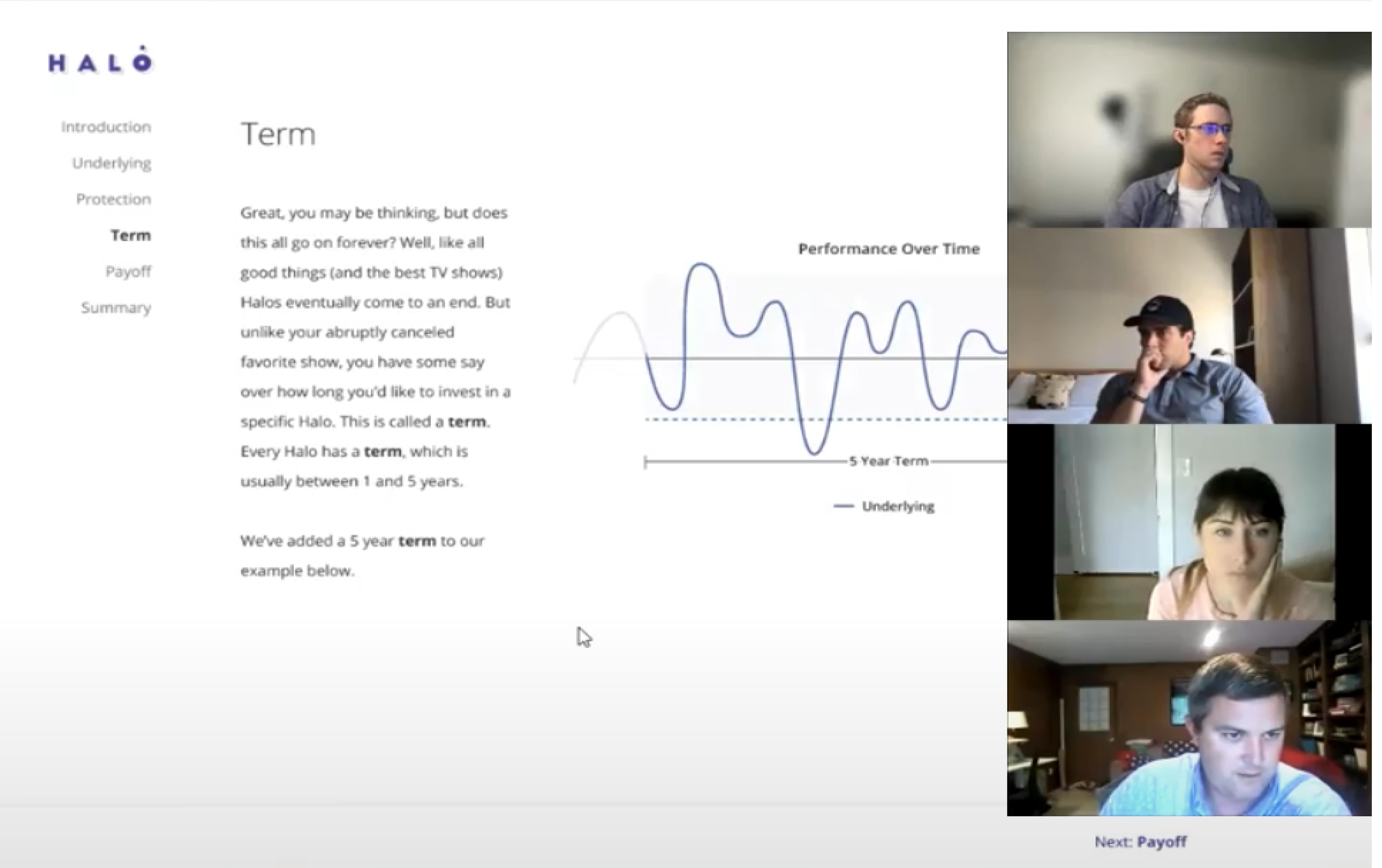 User interview in progress